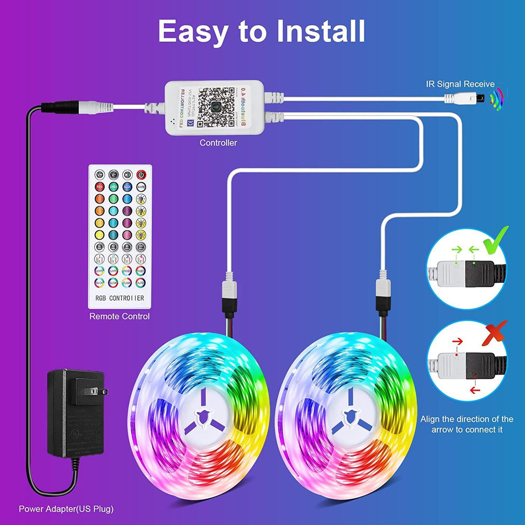 RGB Musik Bluetooth Intelligenter LED Licht streifen