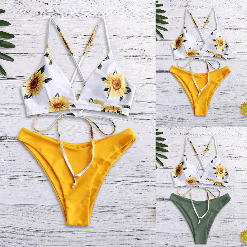 Bikini mit Sonnenblumen