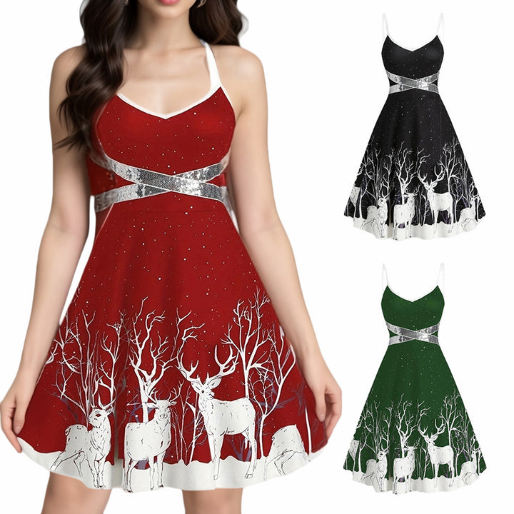 Weihnachts Schnürkleid