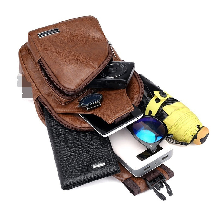 USB Lade Brust Tasche