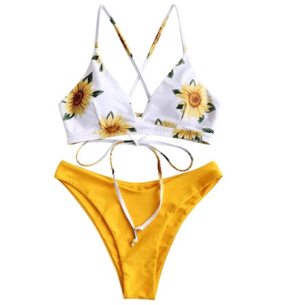 Bikini mit Sonnenblumen