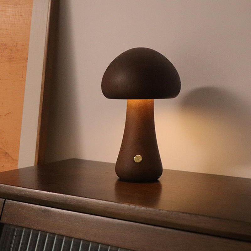 Pilz LED-Nachttisch Lampe mit Touch-Schalter