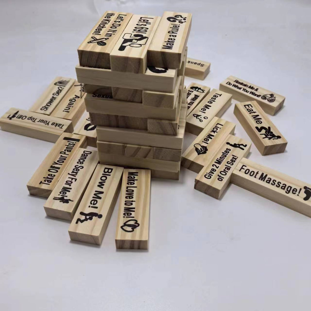 Jenga Spiel Party für Erwachsene