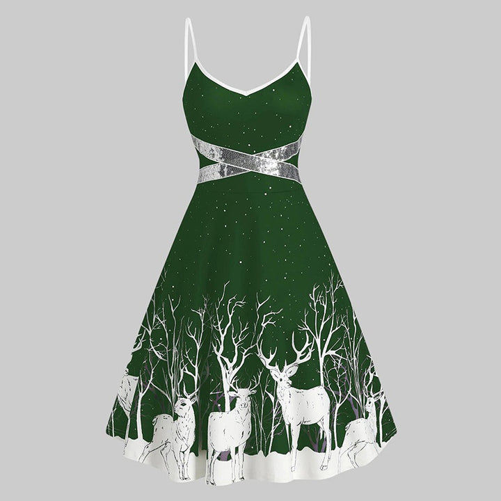 Weihnachts Schnürkleid