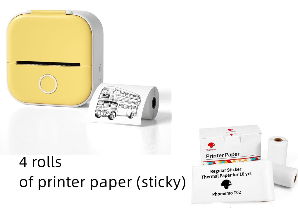 Tragbarer Mini-Thermo-Etiketten Drucker