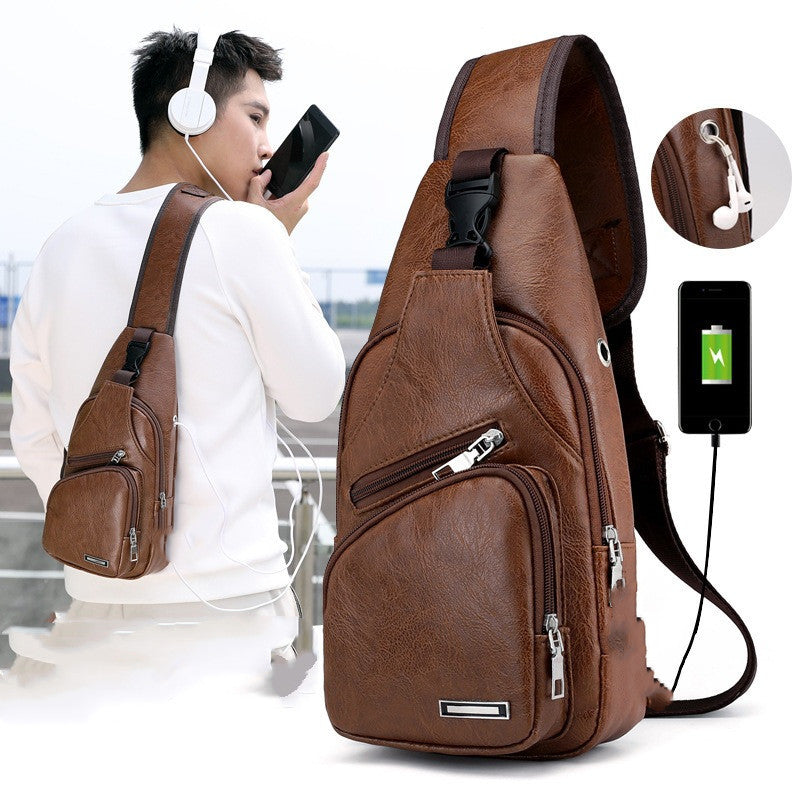 USB Lade Brust Tasche