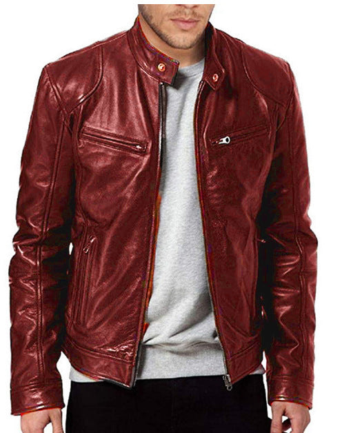 Herren Leder Jacke