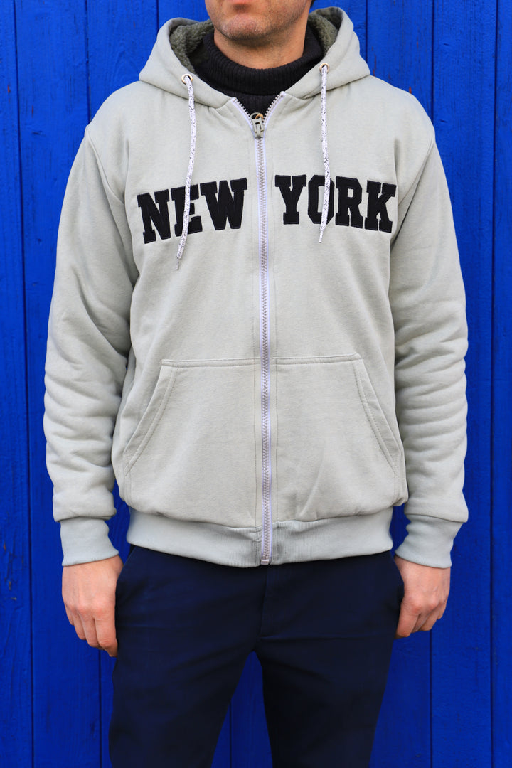 Hoodie Jacket mit weichem Teddyfell (New York)