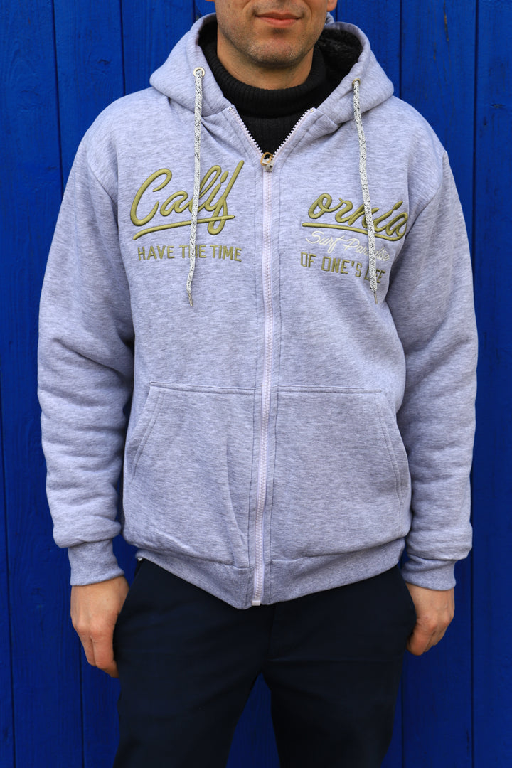 Hoodie Jacket mit weichem Teddyfell (Callifornia)