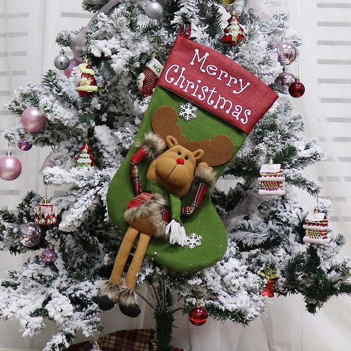 Weihnachts Dekorationen Grosse Socke Baum Anhänger