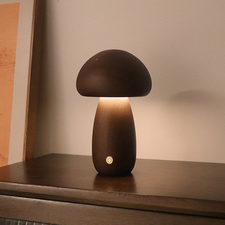 Pilz LED-Nachttisch Lampe mit Touch-Schalter